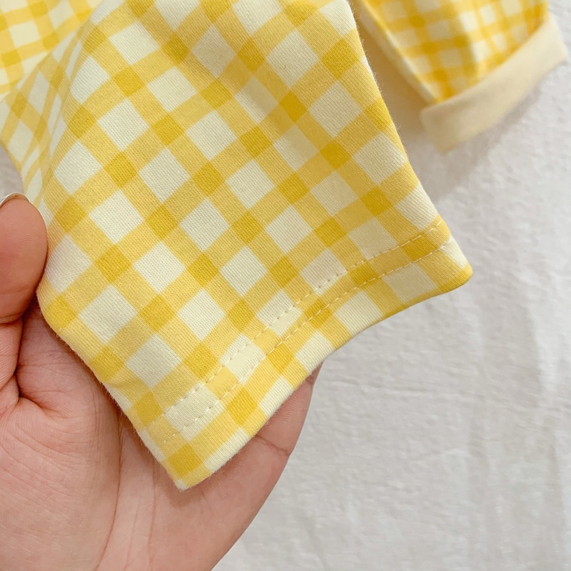 Bộ Đồ Ngủ Hai Mảnh Thời Trang Thu Đông Phong Cách Hàn Quốc Cho Bé