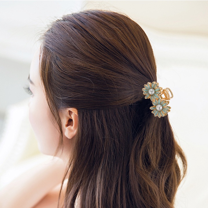 Kẹp Tóc Hình Hoa Thiết Kế Đơn Giản Ngọt Ngào Thời Trang