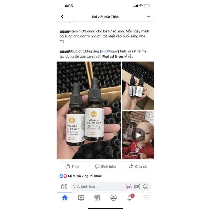 Chai D3k2mk7 Đức 15ml