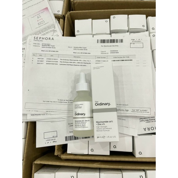 Bill Sephora Serum giữ ẩm, phục hồi da Hyaluronic Acid 2% + B5 THE ORDINARY