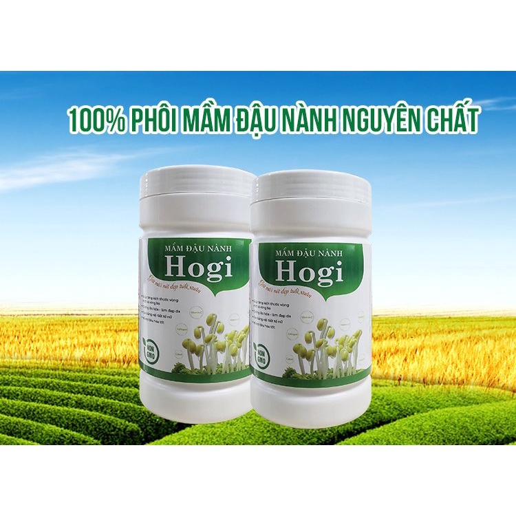 Bột Mầm Đậu Nành Hogi Nguyên Chất Bổ Sung Sữa Dê, Bột Đậu Nành Hỗ Trợ Bổ Sung Nội Tiết Tố Nữ Hộp 400g