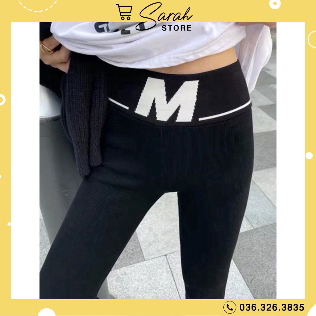 Quần Nữ Dài Chất Đẹp Mùa Thu Đông, Quần Legging Chữ M Mẫu Mới