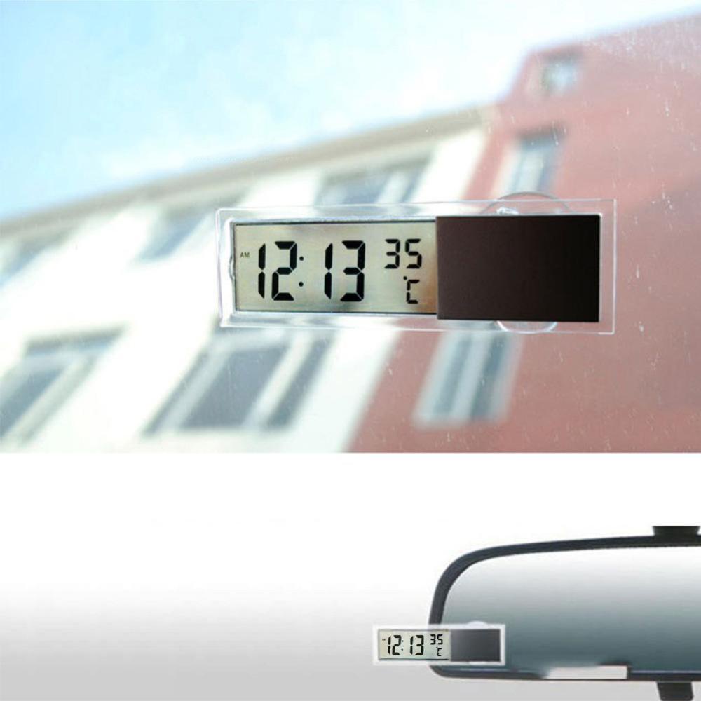 Đồng Hồ Điện Tử Kỹ Thuật Số J5M5 2 Trong 1 Đa Năng Có Giác Hút Dán Xe Ô Tô