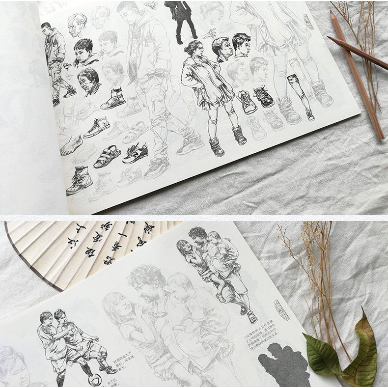 Sách vẽ phác và vẽ dấu vết Liu Xuesong phác thảo các bài cơ bản