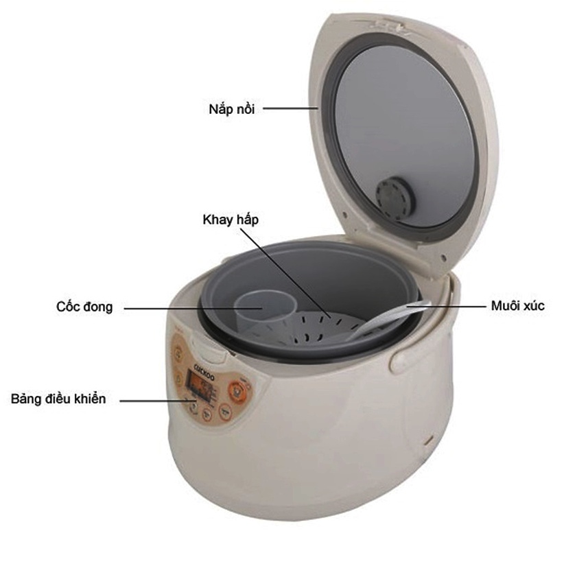 Nồi cơm điện tử Cuckoo CR-0821FI 1.5L (Bản xuất khẩu) -Hàng chính hãng