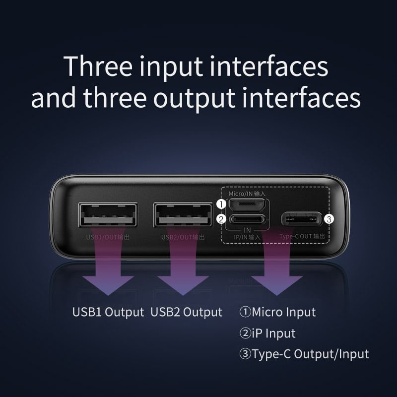 Pin dự phòng sạc nhanh 22.5W Baseus Adaman Metal Digital Display Quick Charge .