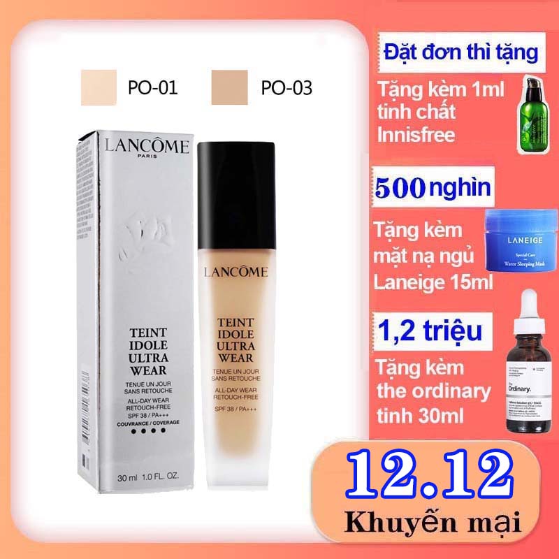 Kem Nền Lancome Teint Idole Ultra Wear Foundation 30ml SPF38 PA++🌸Phấn nền lacome