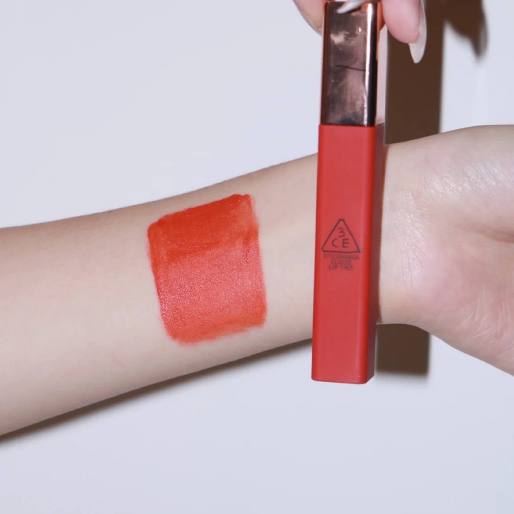 Son 3.c.e cloud lip tint Peach tease màu cam san hô