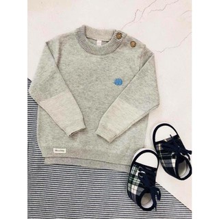 Áo len sợi cotton cài vai momma
