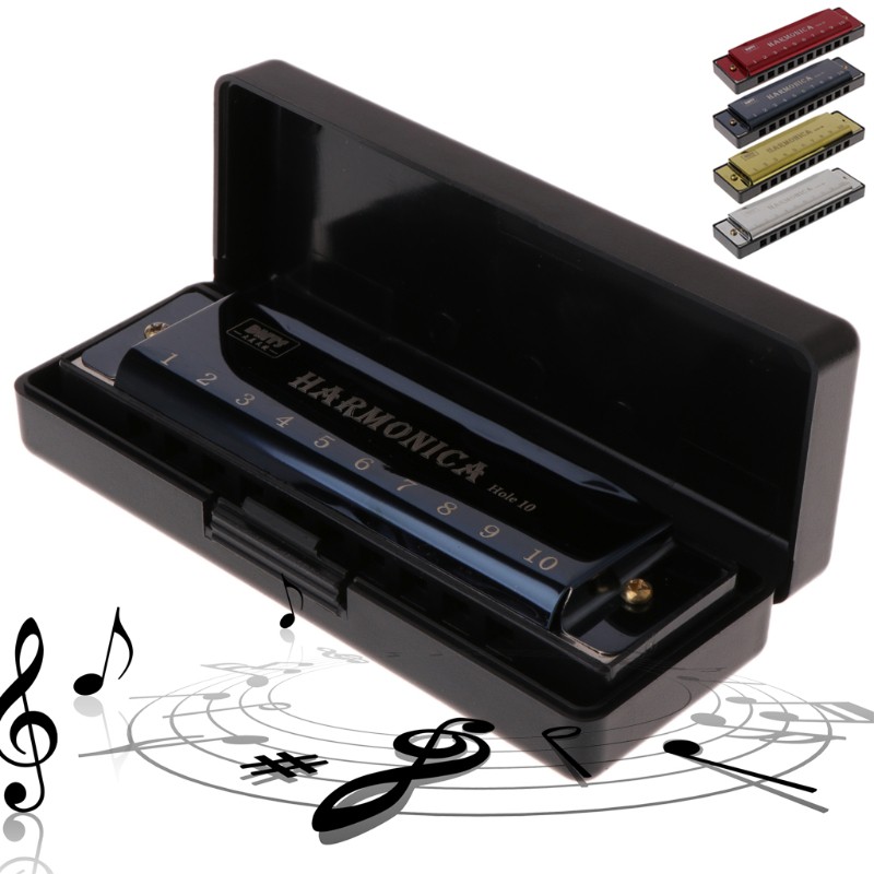 Kèn Harmonica 10 Lỗ Phong Cách Retro Đồ Chơi Âm Nhạc