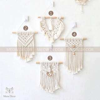 Mành macrame mini treo tường trang trí (W01)