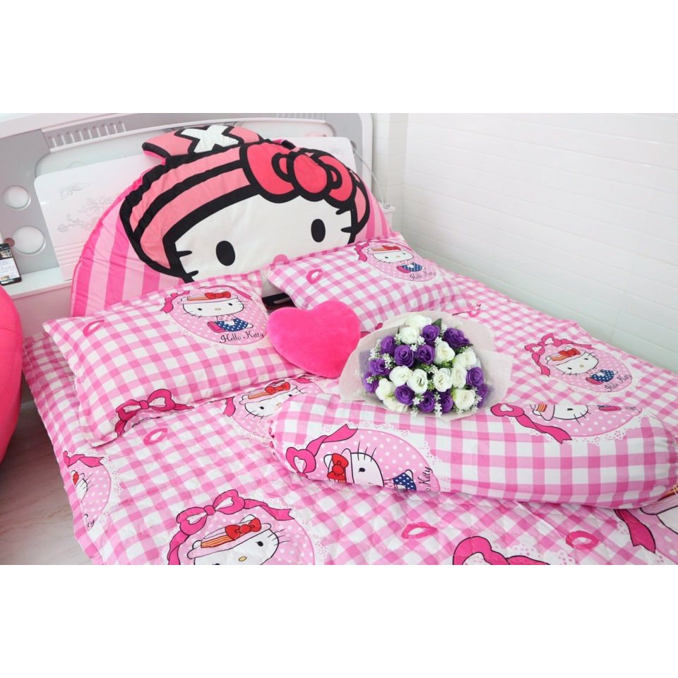 BỘ DRAP POLY - COTTON HELLO KITTY