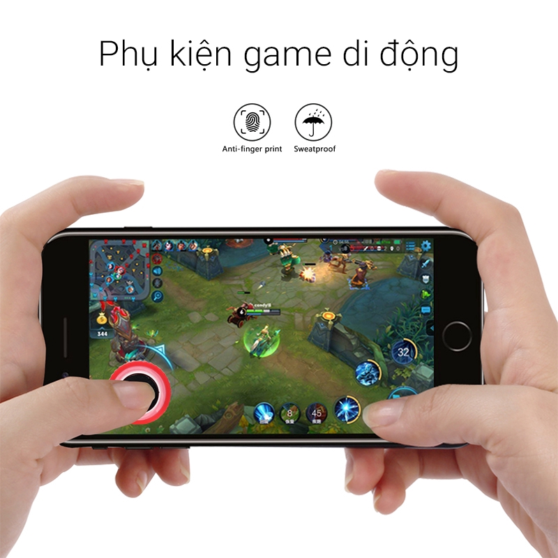 Combo tay cầm + Nút joytick chơi game PUBG , ROS, liên quân , Fifa,...tiện dụng