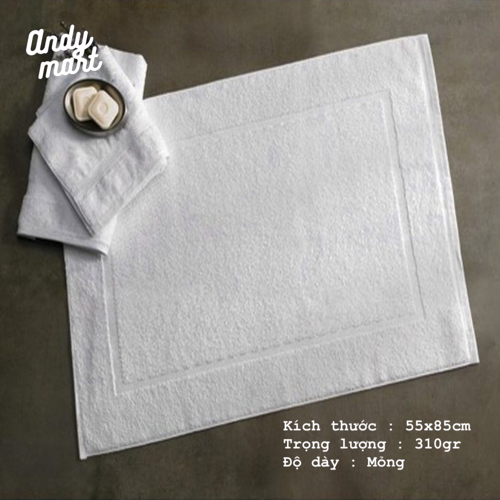 Thảm chân khách sạn dày dặn - thấm hút tốt - 100% cotton