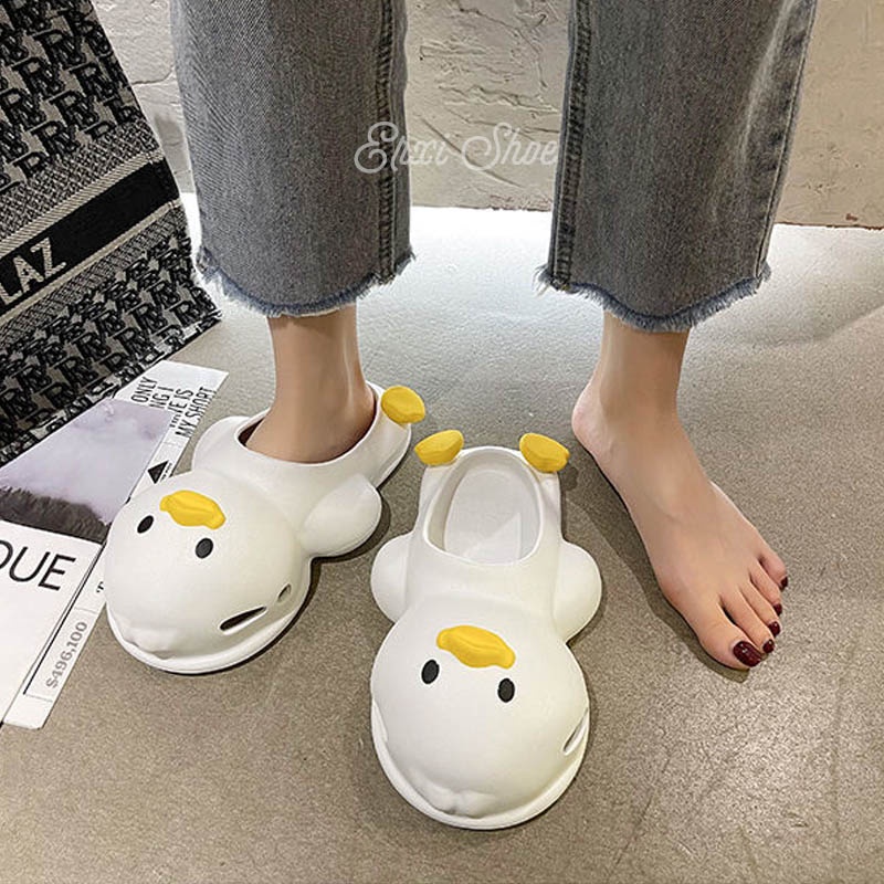 Dép Quai Ngang Hình Vịt Hoạt Hình Dễ Thương Cho Nữ dép vịt