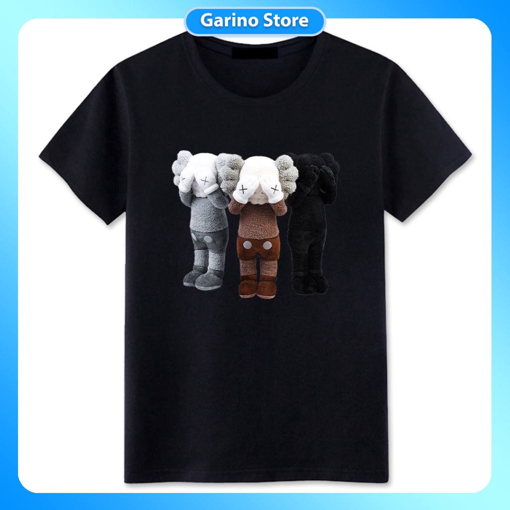 Áo thun nam nữ unisex ngắn tay không cổ đẹp KAWS Garino Store