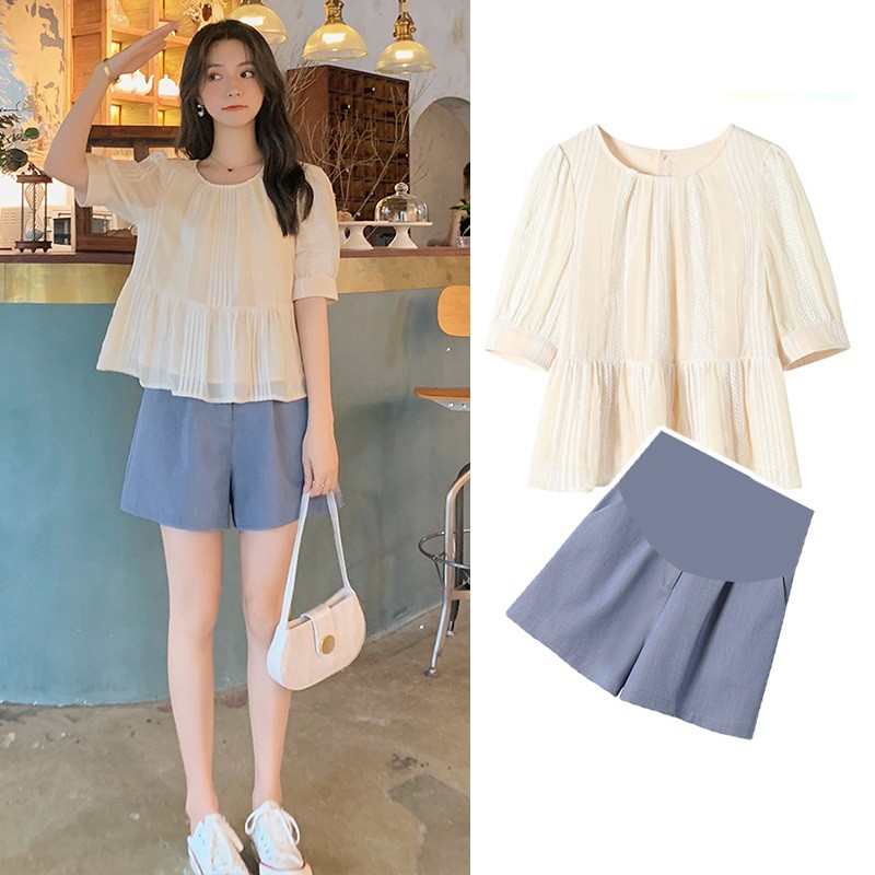 Set Áo Quần Bầu Bộ Bầu Xinh SAQ157