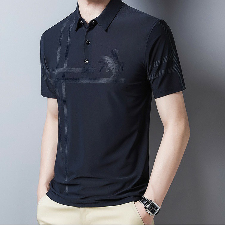 [HOT TREN 2021] Áo Polo Nam Họa Tiết Ngựa Đấu - Không Nhăn - Tím | BigBuy360 - bigbuy360.vn