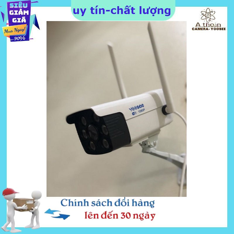 [Kèm thẻ Yoosee] Camera IP Yoosee 1080P Giám Sát Ngoài Trời-LED Hồng Ngoại Quay Đêm Rõ Nét.