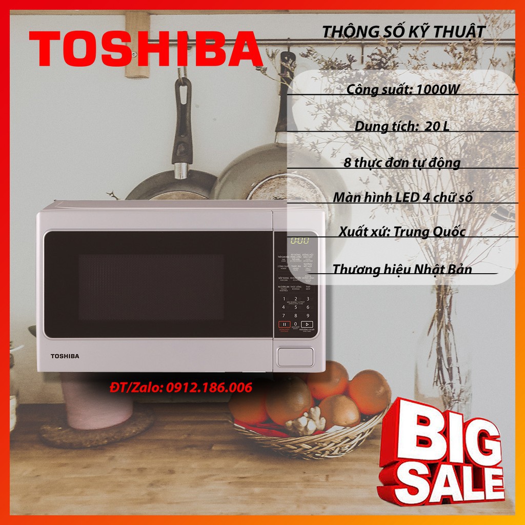 Lò vi sóng TOSHIBA ER-SGS20(S)VN chính hãng