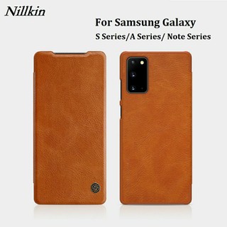 Bao da Samsung Galaxy Note 20 Ultra, Note 20 Ultra 5G Hiệu Nillkin QIN Chính hãng - Có ngăn để thẻ