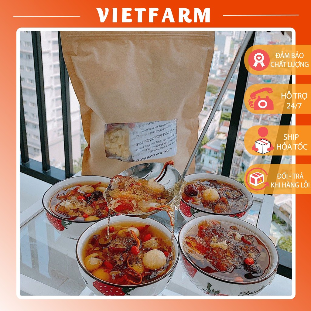 Chè Dưỡng Nhan Tuyết Yến 12 vị SET NẤU 12 - 15 BÁT - Thượng Phẩm - BẾP CHÈ VIETFARM