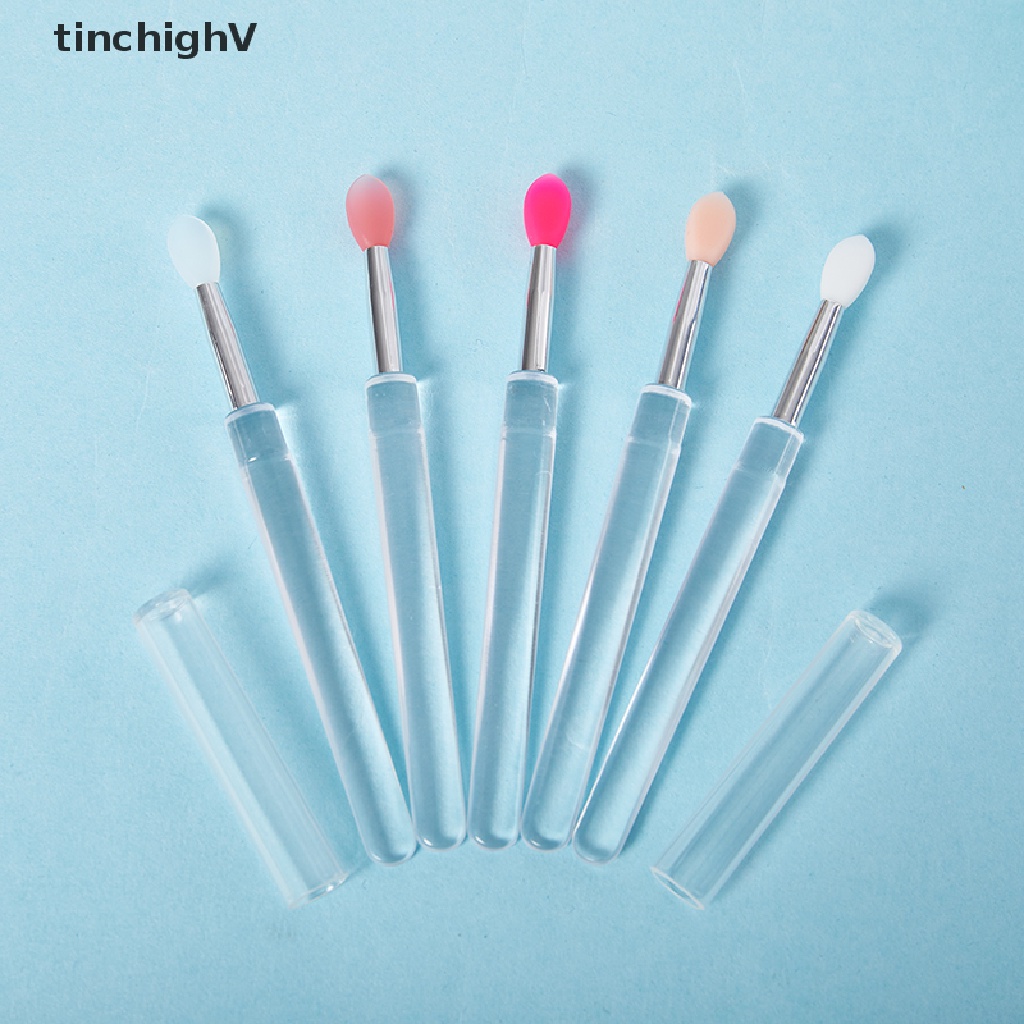 Set 2 Cọ Tô Son Môi Bằng Silicone Kèm Nắp Đậy Chống Bụi