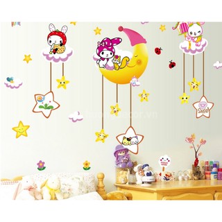 Decal dấn tường chúc bé ngủ ngon 2