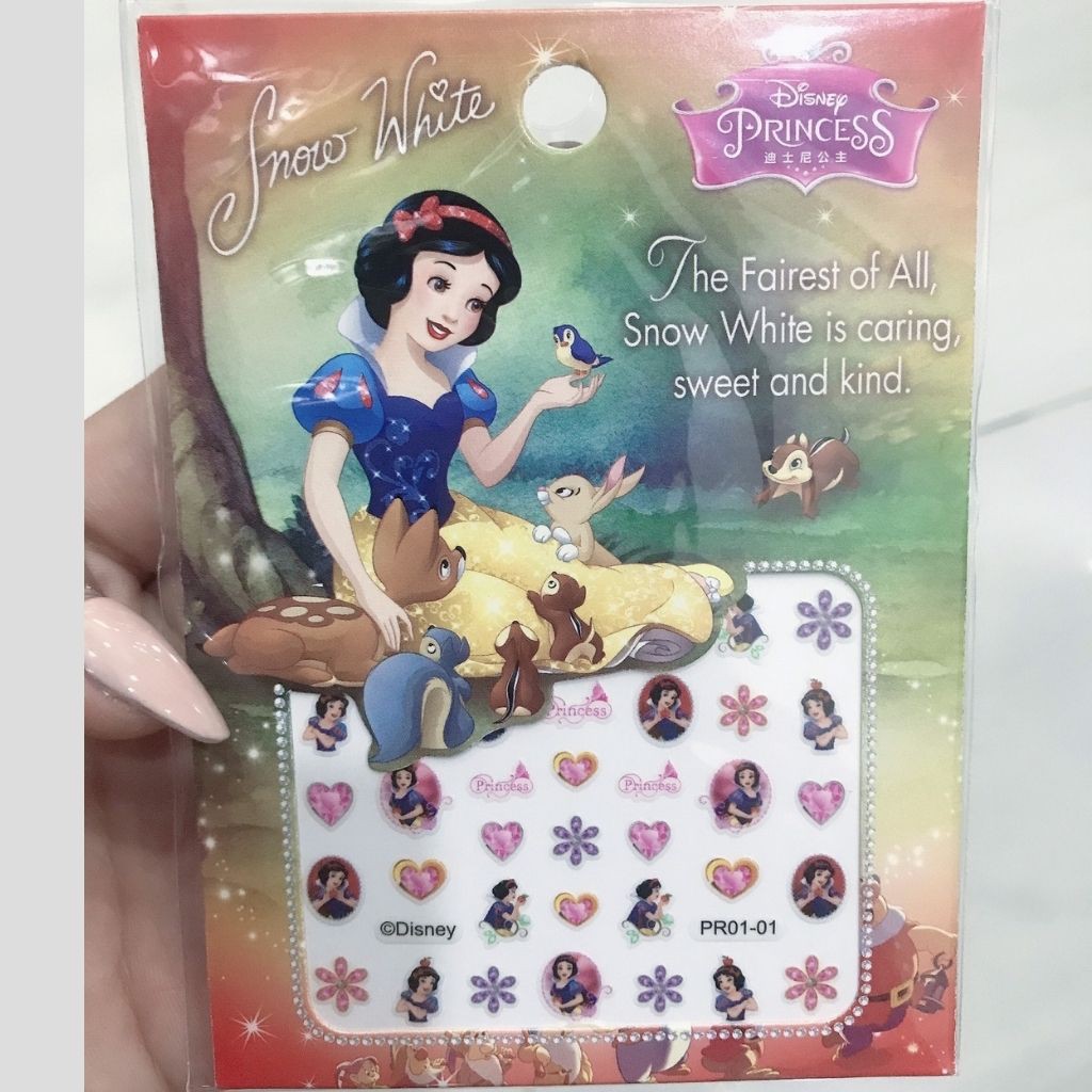 Set Miếng Dán Móng Tay 3D Hoạ Tiết Công Chúa Cho Bé Yêu, Sticker Dán Móng tay Cho Bé Gái