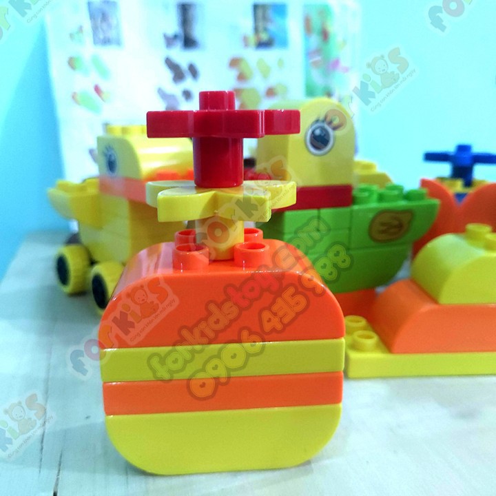 Mô hình lắp ráp con vật, Lắp ráp mô hình, 137 chi tiết công viên động vật, đồ chơi cho bé