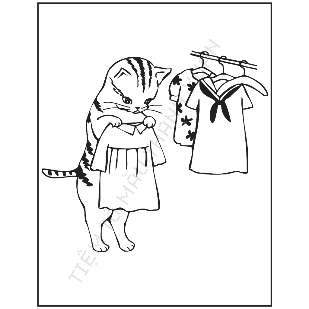 Set 30 Tờ Tranh Tô Màu Thế Giới Loài Mèo Vui Nhộn Tô Màu Sáp, Màu Chì - Tiệm Tô Màu Thanh Xuân