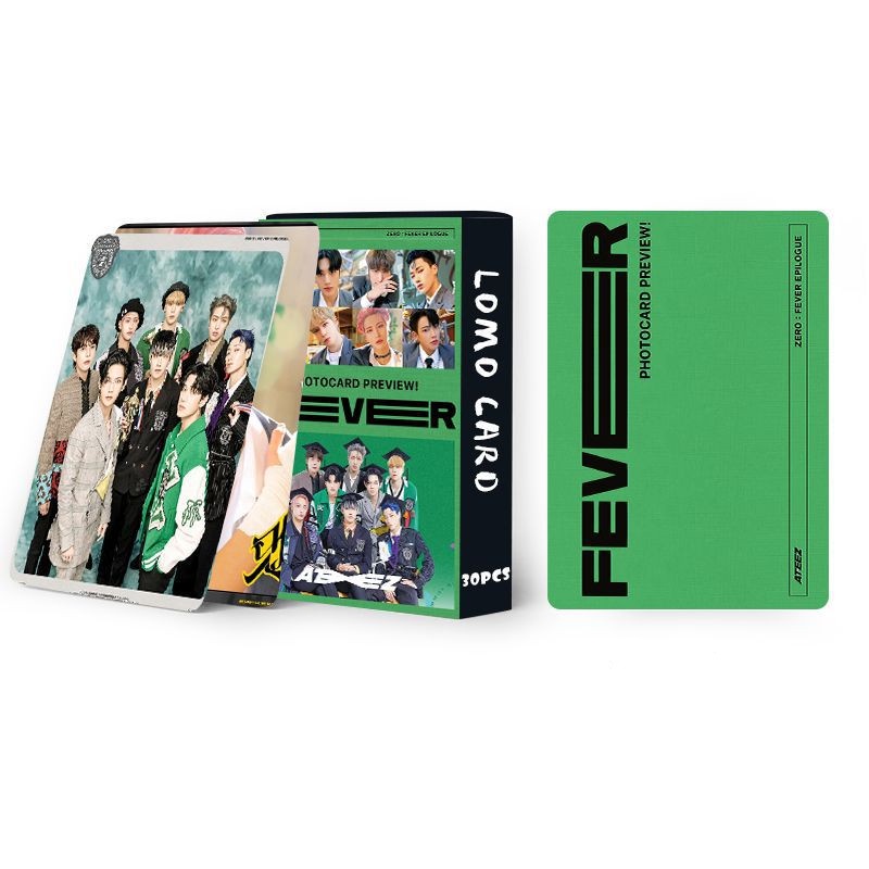 KPOP 30 Cái / hộp ATEEZ Zero: Fever photocards Album Lomo Card Bưu Thiếp Hàng Mới Về CX