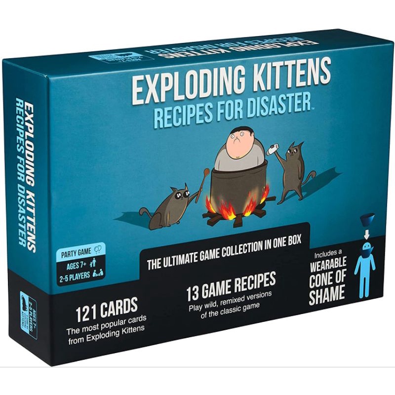 BỘ BOARD GAME MÈO NỔ TRỌN BỘ EXPLODING KITTENS: RECIPES FOR DISASTER TIẾNG ANH CHẤT LƯỢNG TỐT - BẢO HÀNH LỖI NSX