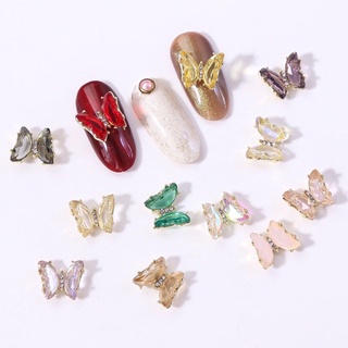 Charm bướm trang trí móng-set 12 con