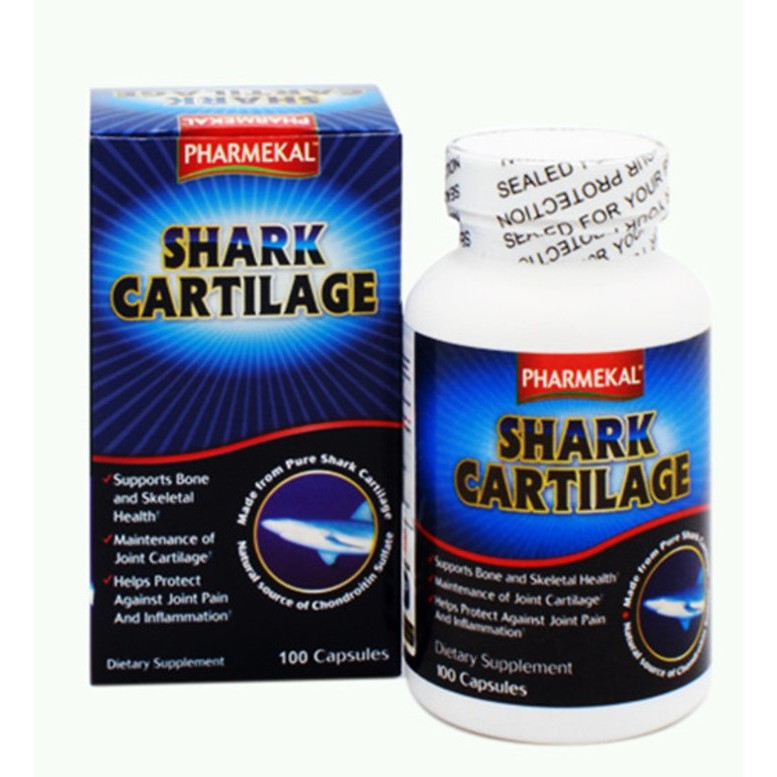 Viên uống Sụn Cá Mập Pharmekal Shark Cartilage 740mg Mỹ 60 viên