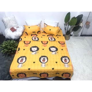 Bộ 5 món hè cotton poly mẫu Sử Tử Vàng