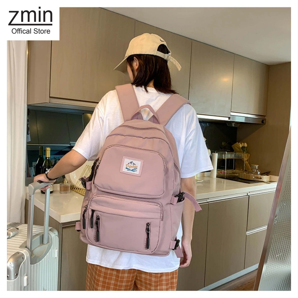[Mã FATHANG5 giảm 10K đơn 50K] Balo thời trang đi học Zmin, chống thấm nước đựng vừa laptop 15,6inch, A4-Z107