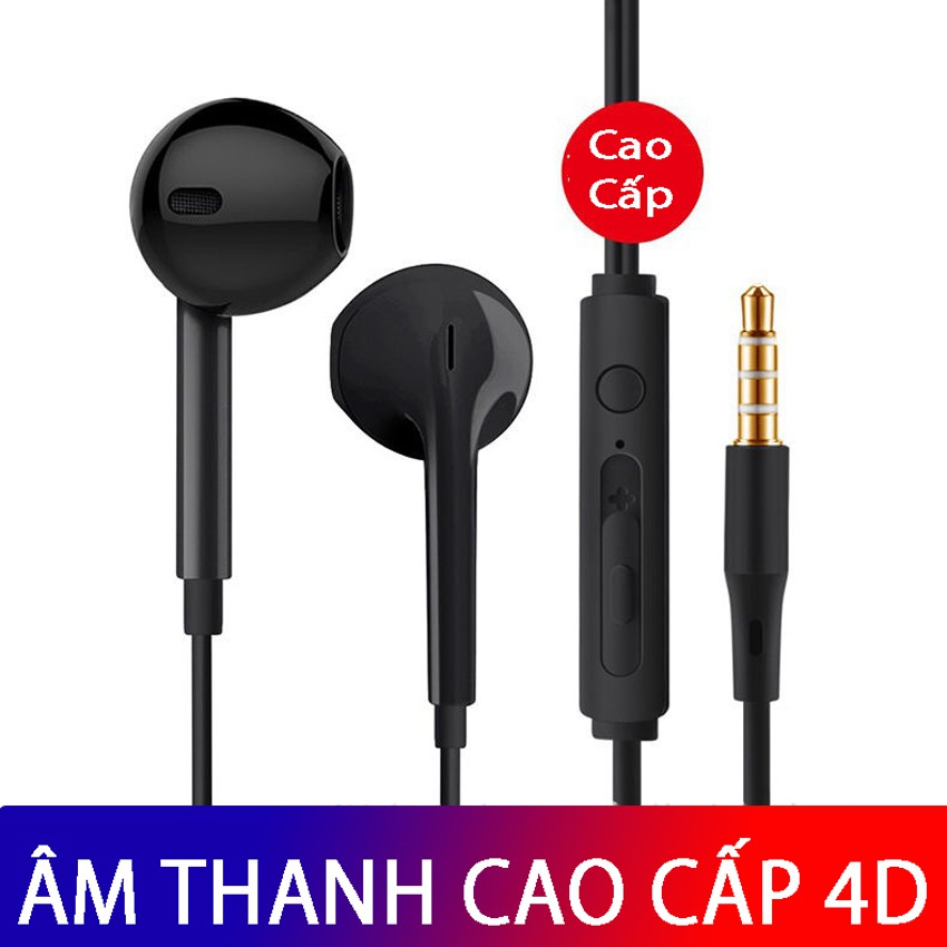 Tai nghe nhét tai âm thanh HD - Mic đàm thoại - sử dụng cho máy tính điện thoại app android  - Tuxa store
