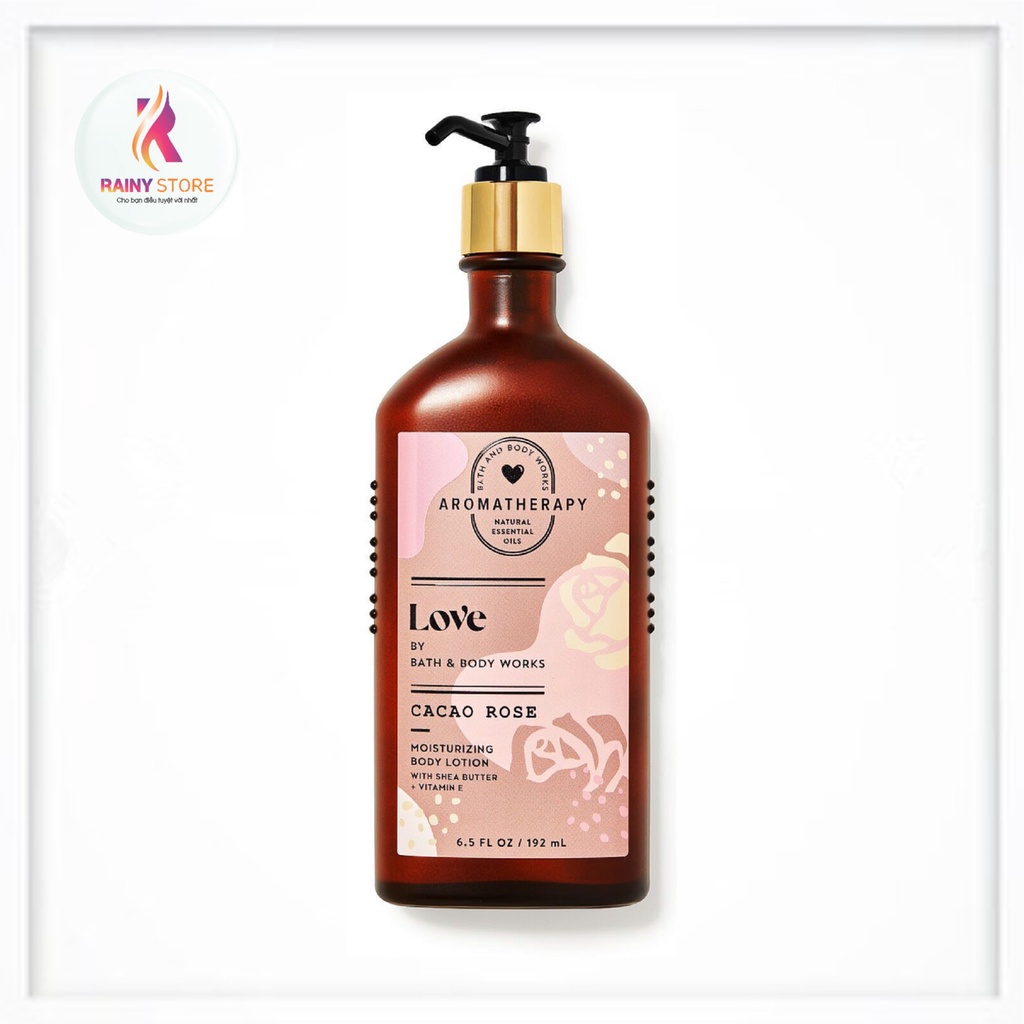 Sữa dưỡng thể thư giãn Bath &amp; Body Works Aromatherapy Love Cacao Rose 192ml