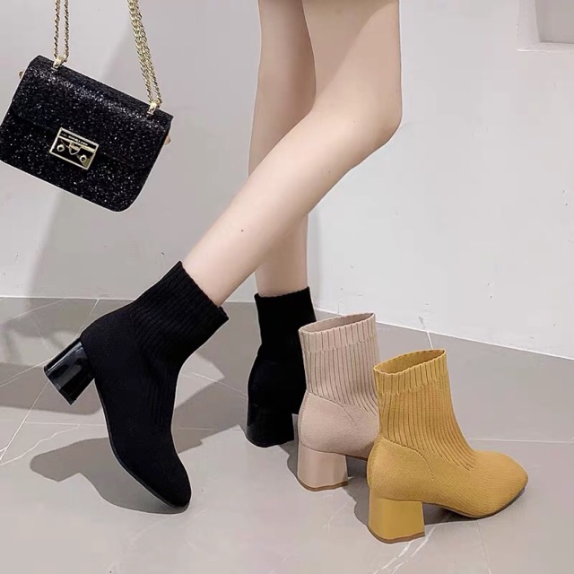 Boot len cổ ngắn đế 5 phân chất đẹp