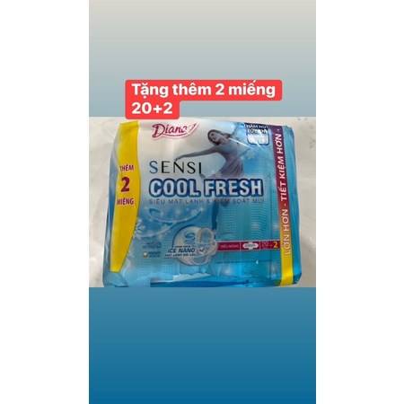 Băng vệ sinh Sensi Cool Fresh 20 miếng mỏng cánh