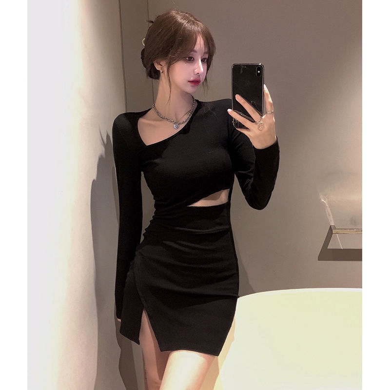 Đầm COZOKC tay dài dáng ôm thời trang quyến rũ cho nữ