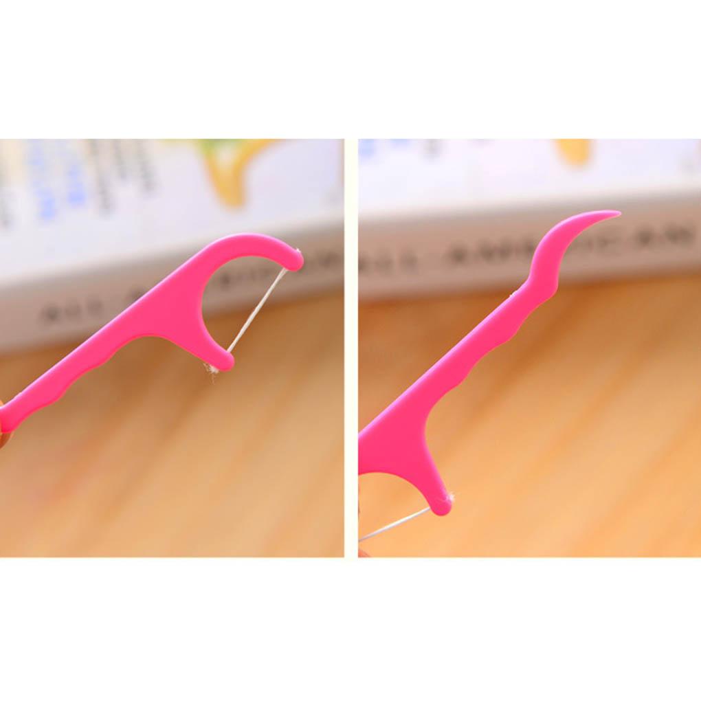 Gói 25 Tăm Chỉ Nha Khoa Làm Sạch Răng Bằng Nhựa Nylon Nhỏ Gọn Dùng Khi Đi Du Lịch Ngoài Trời