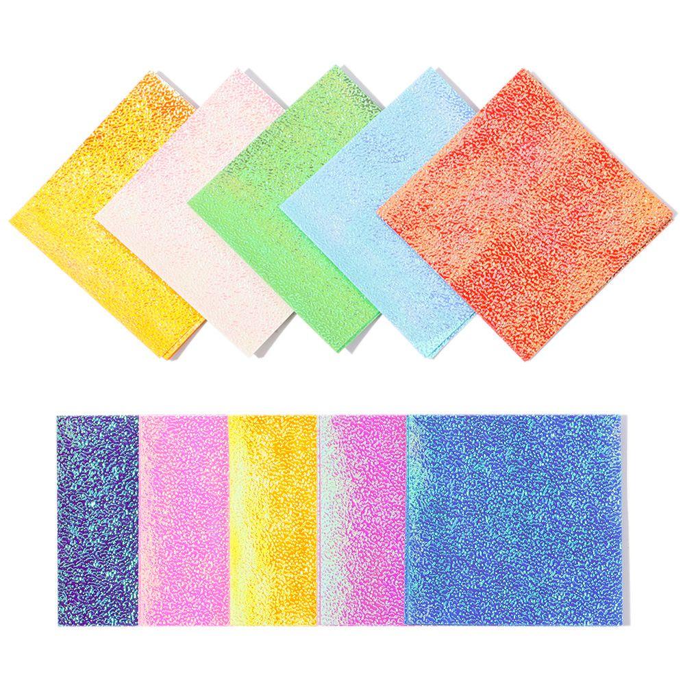 Bộ 50 Tờ Giấy Xếp Origami Nhiều Kích Thước Màu Sắc Lấp Lánh Dùng Trang Trí Sổ Tay