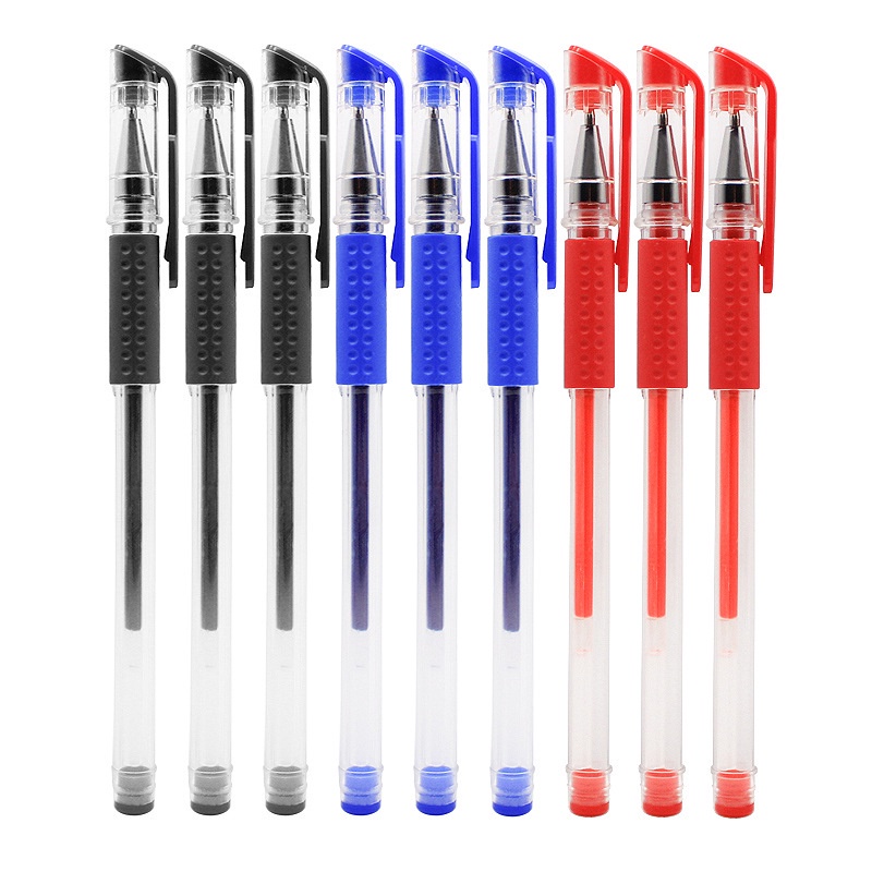 Set 10 Bút Bi Mực Xanh/Đen Ngòi 0.5mm