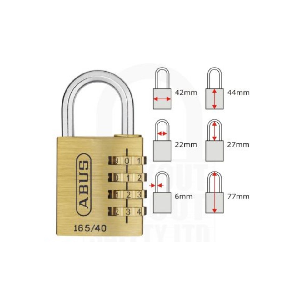 Khóa Số 165 Series chính hãng ABUS (40mm) - CHLB Đức