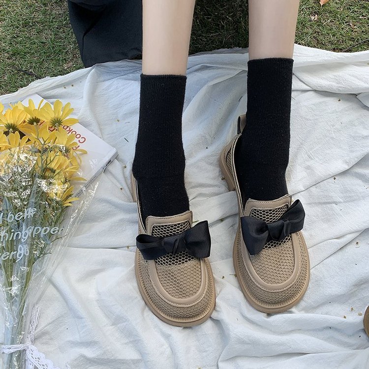 [ Mã 66CBSALE giảm 30K đơn 200K] Giày Lười Phối Nơ Xinh Xắn Dành Cho Nữ | BigBuy360 - bigbuy360.vn