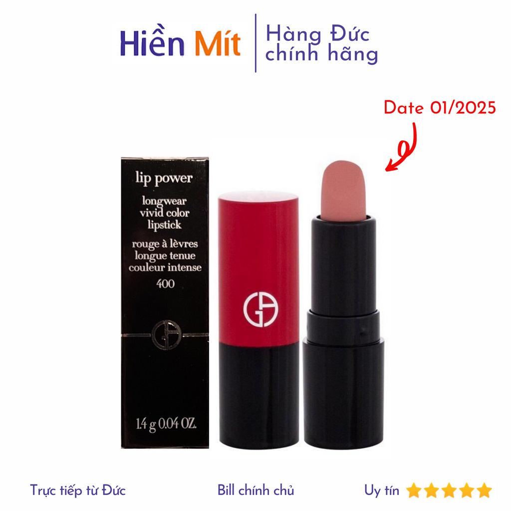 Son môi Giorgio Armani Rouge D`Armani Long wear vivid Color màu 104 mini size 1.4g auth chính hãng có sẵn