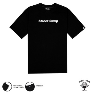 Áo thun Chữ Basic - Đen - Street Gang