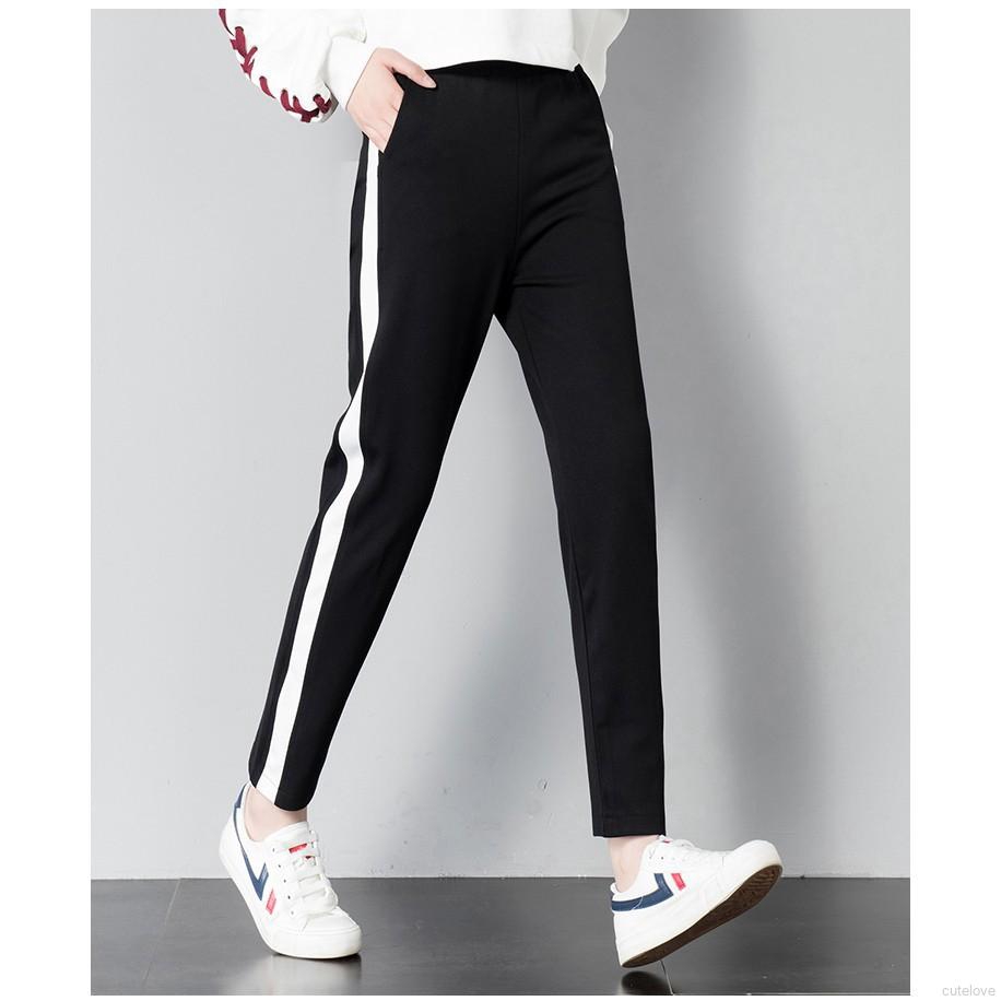 Korea Joker Hot Ins Slacks Women Trouser With Trim Pants | BigBuy360 - bigbuy360.vn